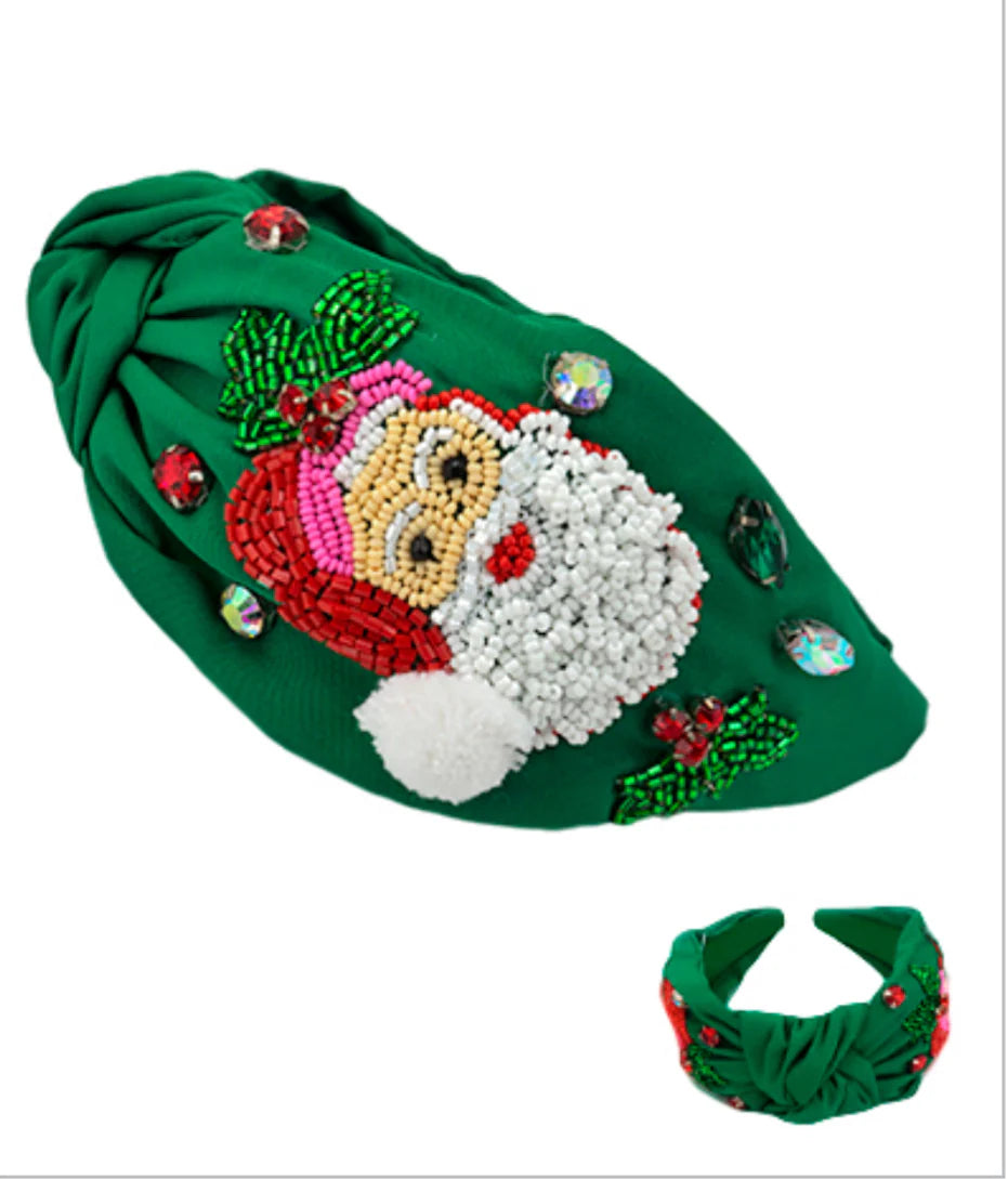 Green Santa Headband