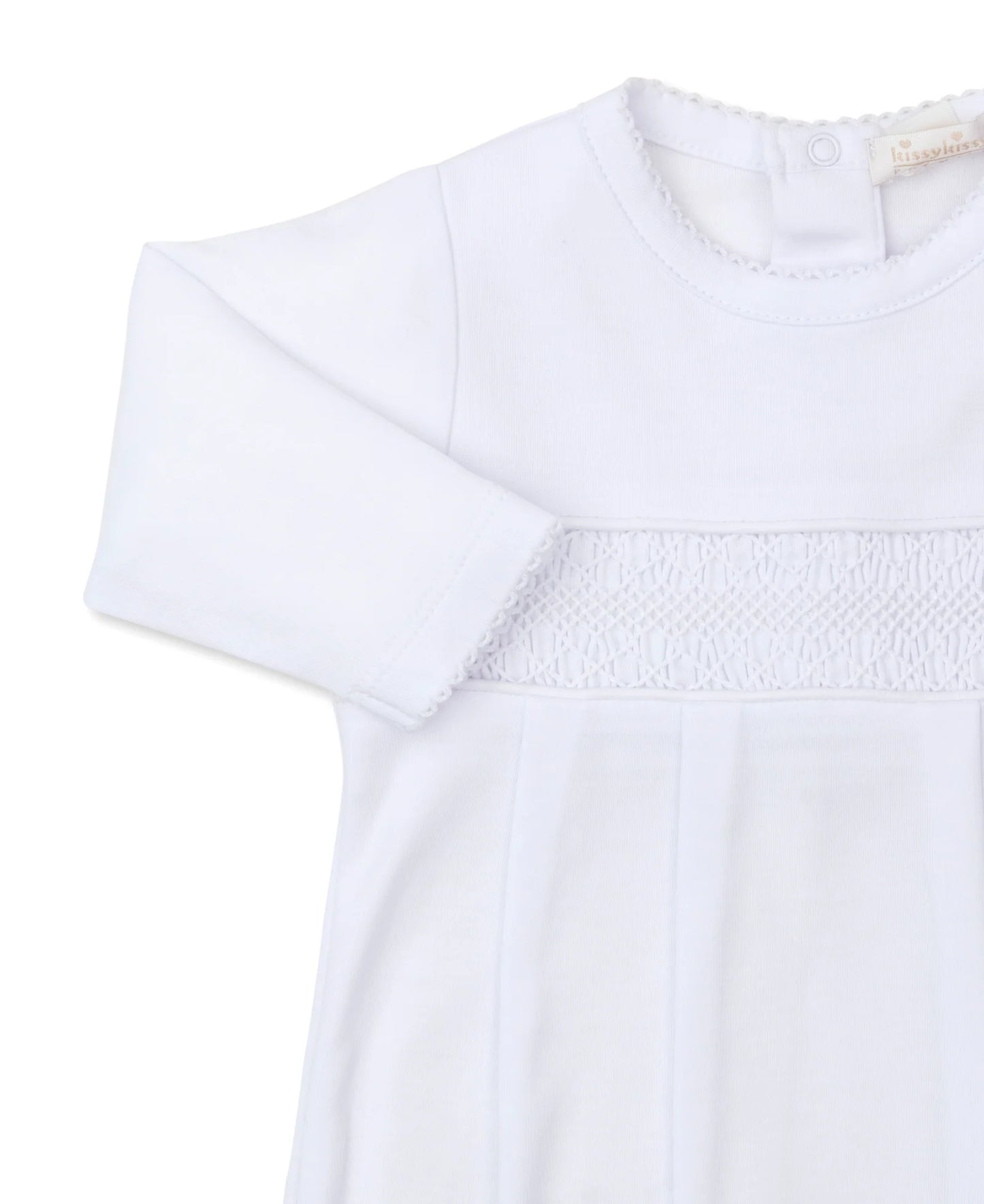 Hand Smocked CLB Charmed White Sack Gown