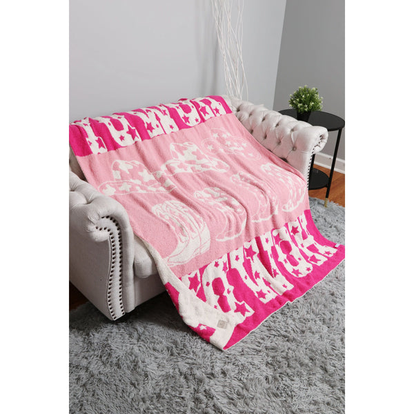 Howdy Soft Reversible Blanket