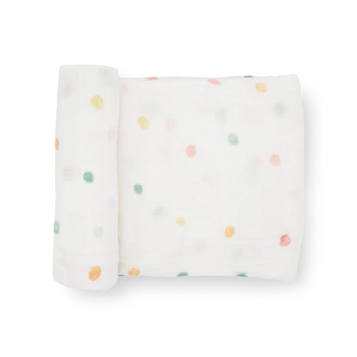 Cotton Muslin Swaddle Single - Party Dots