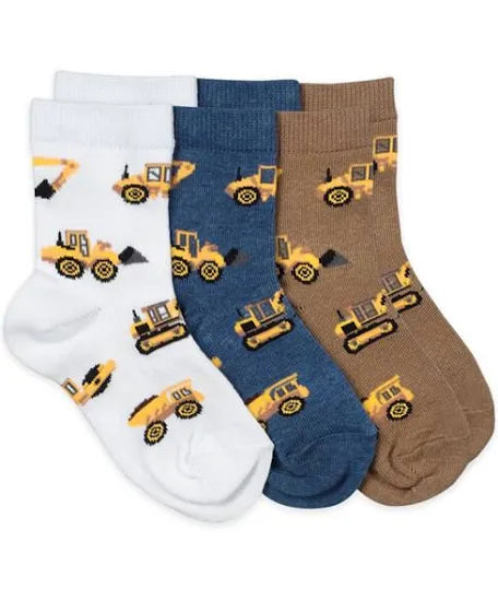 Assorted Construction Pattern Crew Socks 1 Pair Pack