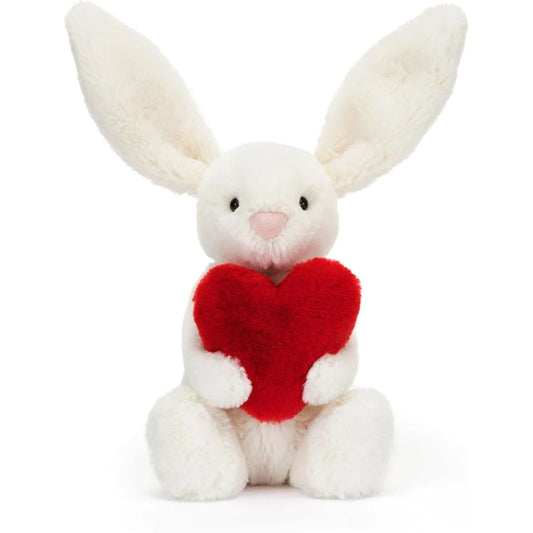 Bashful Red Love Heart Bunny Little