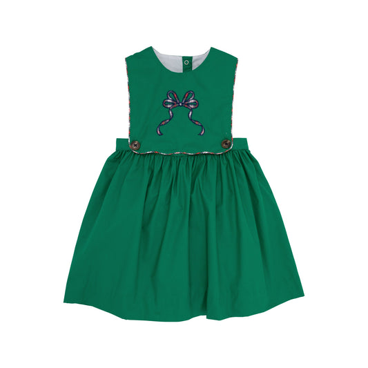 Brady Button In Dress - Bow Kiawah Kelly Green/Merritt Park Plaid