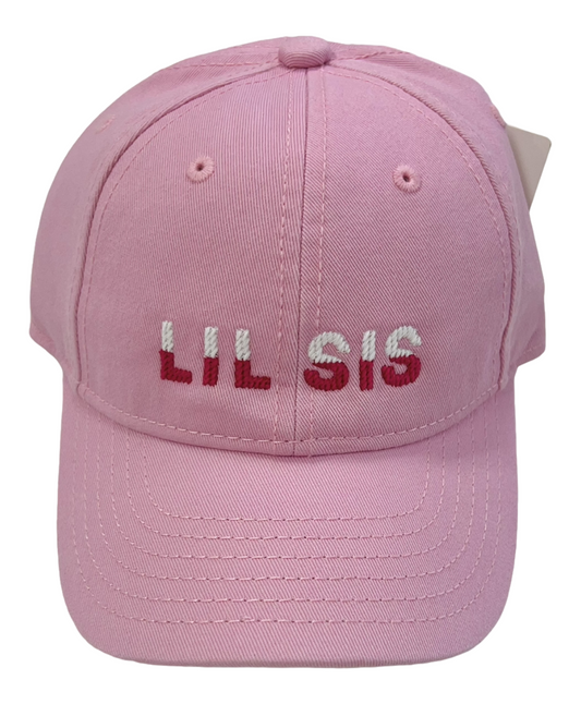 Kids Lil Sis on Light Pink Baseball Hat