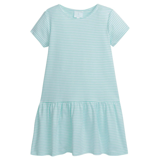Chanel T-Shirt Dress - Aqua Stripe