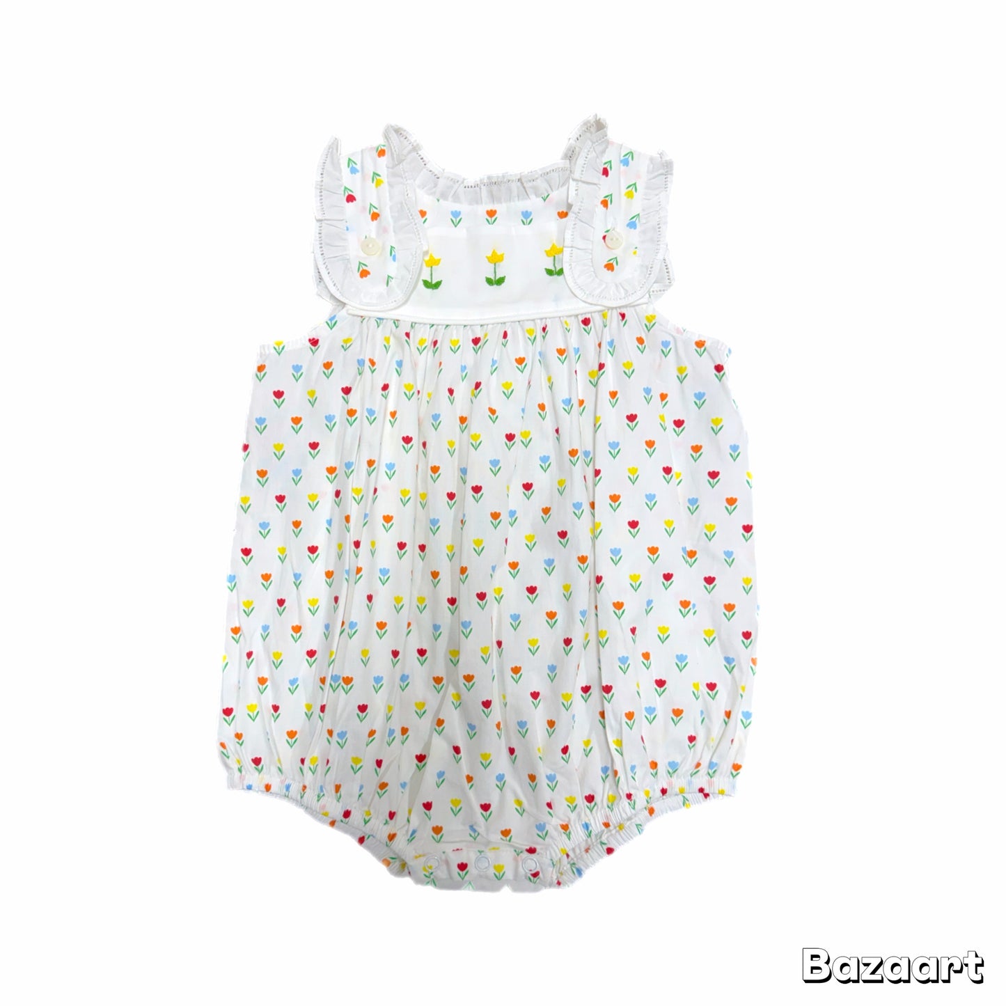 Yellow Flower Iris Gold Bubble-Tulip Time