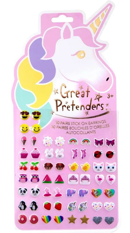 Unicorn Sticker Earrings, 30 Piece