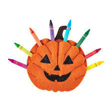 Pumpkin Crayon Holder