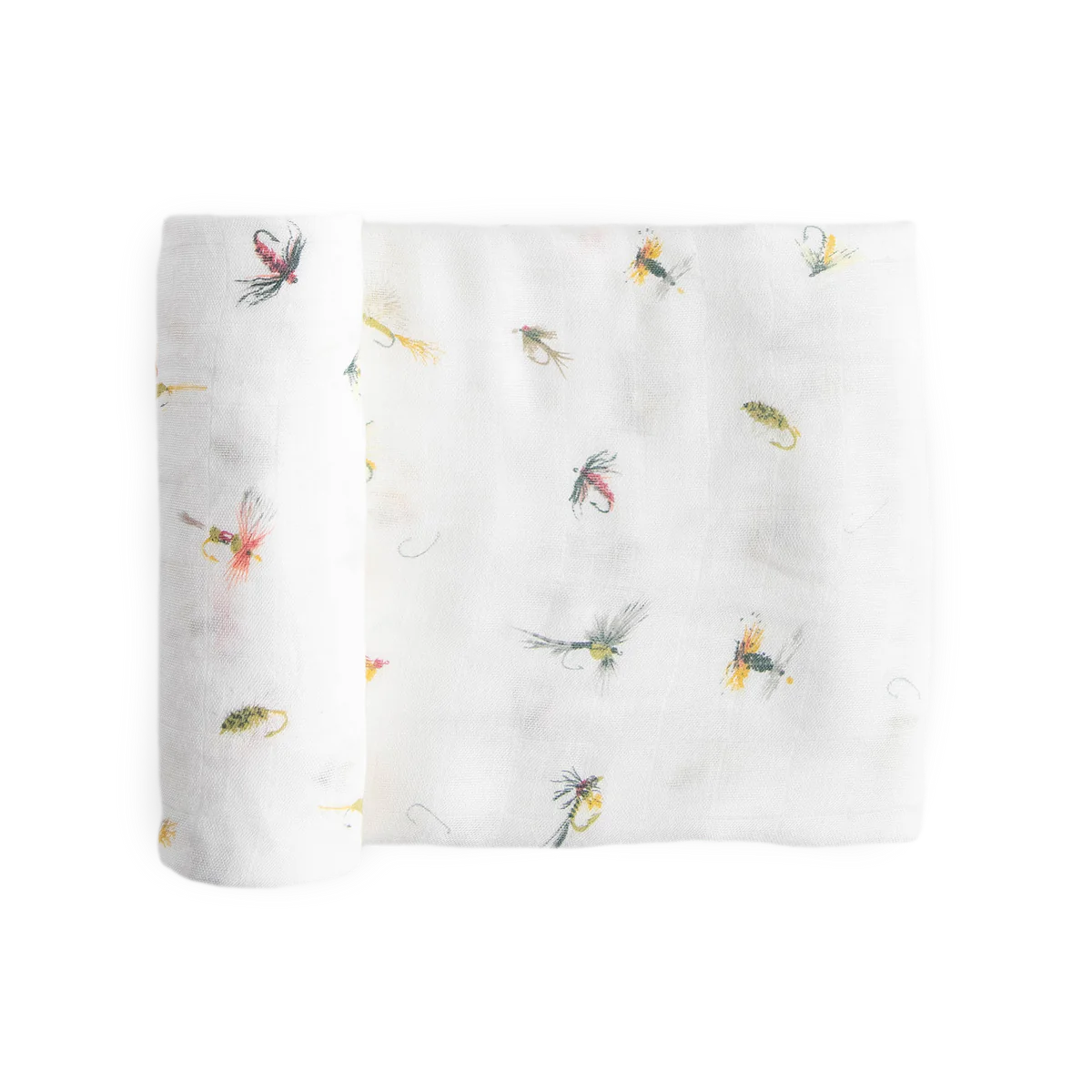 Deluxe Muslin Swaddle Blanket - Gone Fishing