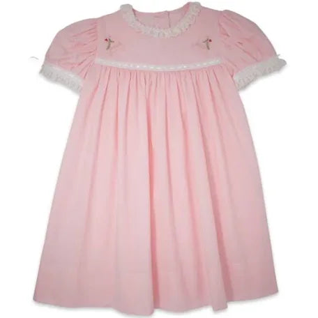 Tiny Town Dress Pink Batiste