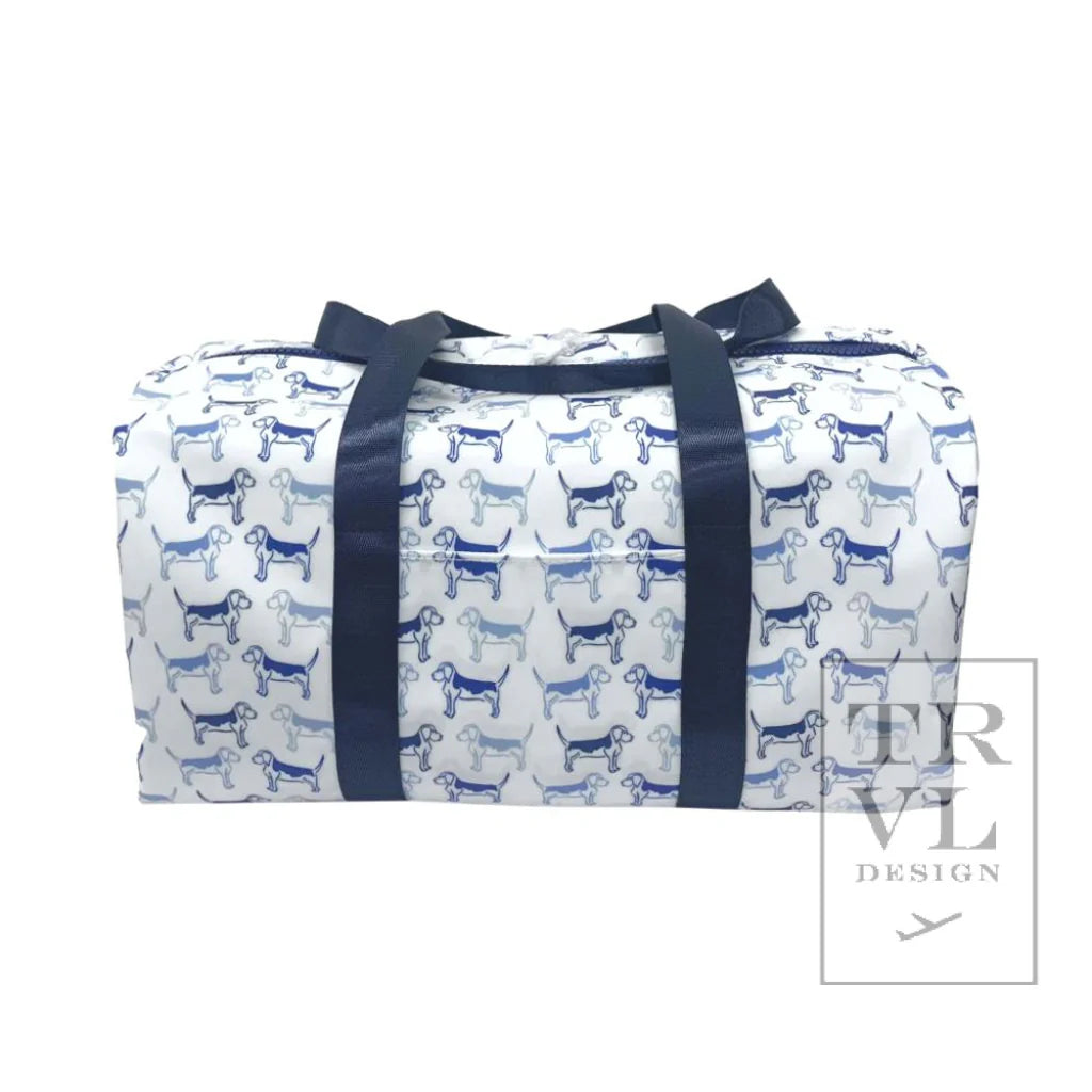 Weekender Duffle Bag Puppy Love Blue