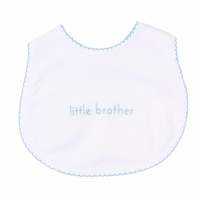 Little Brother Emb Bib Blue O/S