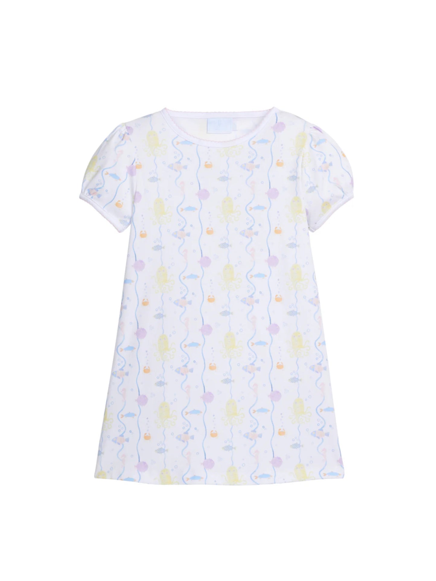 Printed T-Shirt Dress - Under the Sea