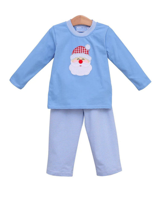 Santa Pants Set Blue