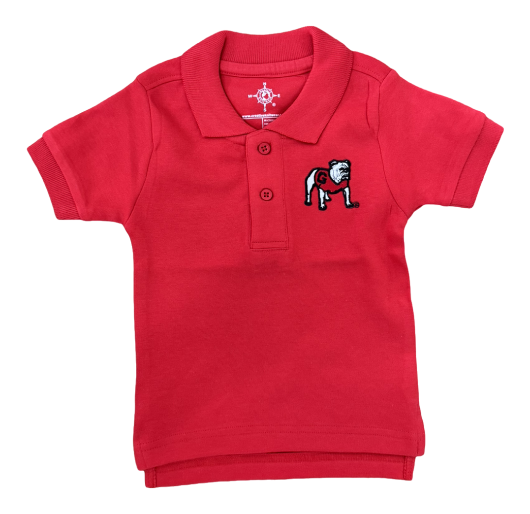 Polo Shirt Red Standing Dawg