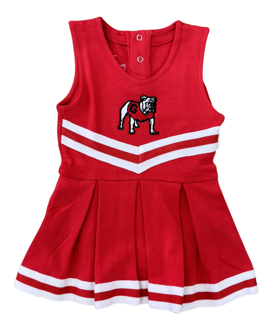 Solid Cheer Dress Red Standing Dawg