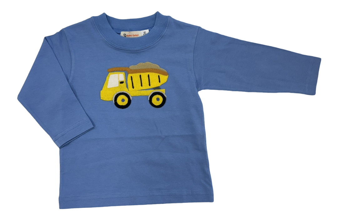 Long Sleeve T-Shirt Dump Truck Chambray