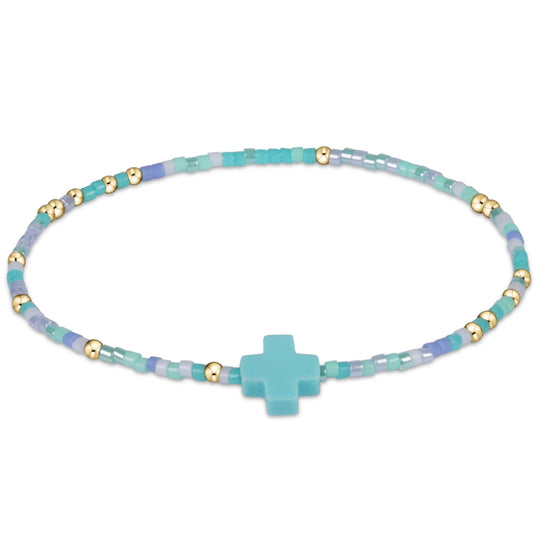 Egirl Hope Unwritten Signature Cross Bracelet - Sea Said