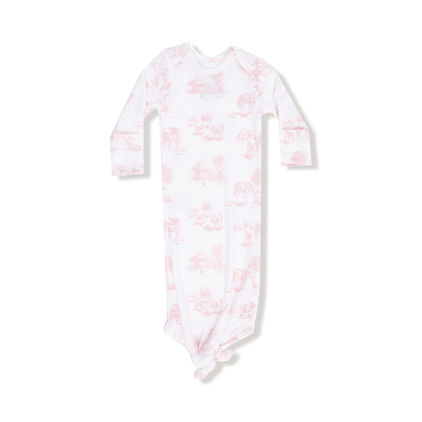 Farm Toile Pink - Knotted Gown