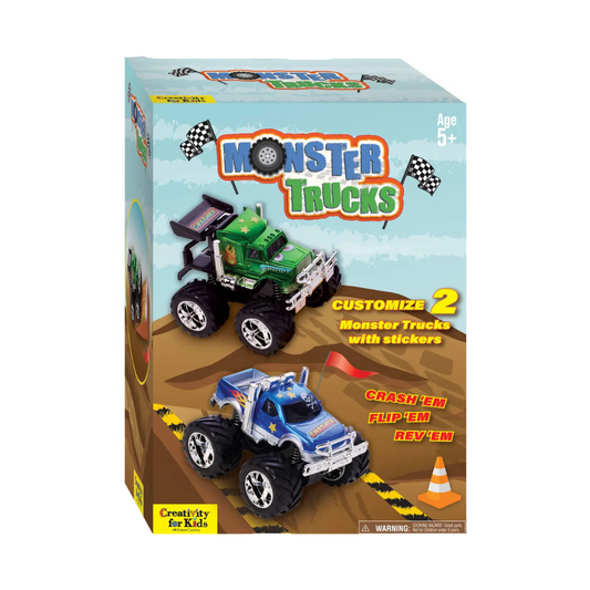 Decorate 2 Monster Trucks Craft Kit for Kids