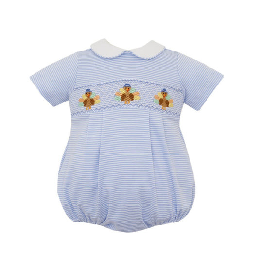 Turkey Bubble-Light Blue Knit Stripe