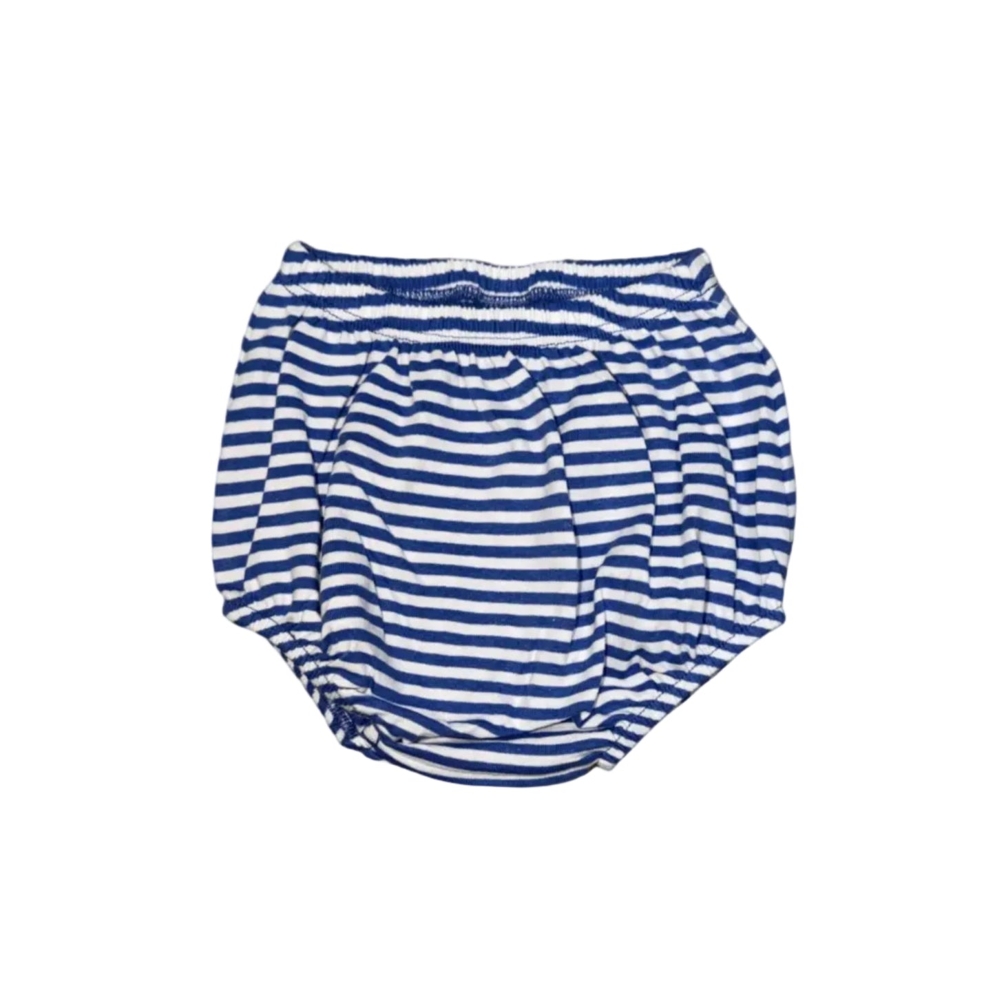 Blue Stripe Knit Diaper Cover