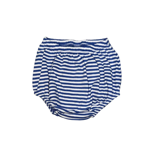 Blue Stripe Knit Diaper Cover