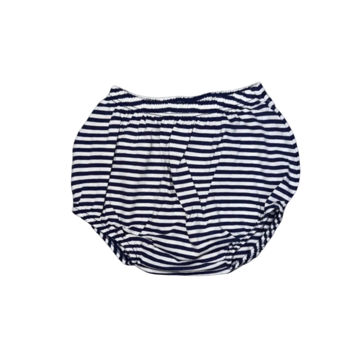 Navy Stripe Knit Diaper Cover