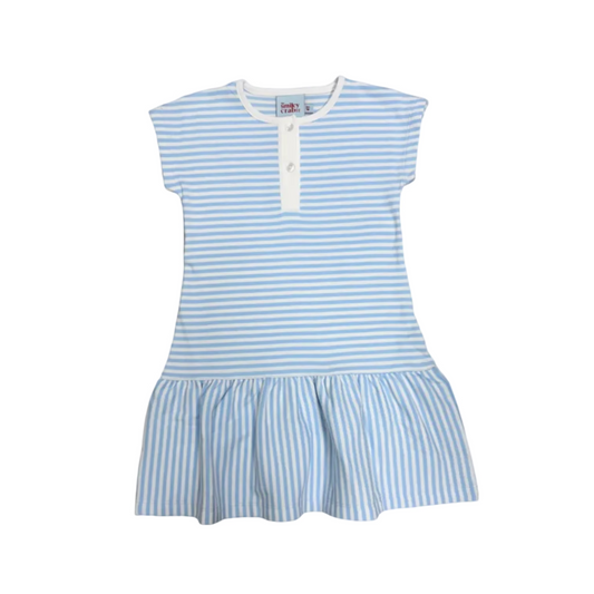 Blue Stripe Knit Dress