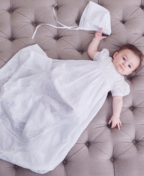 Victoria Christening Gown White