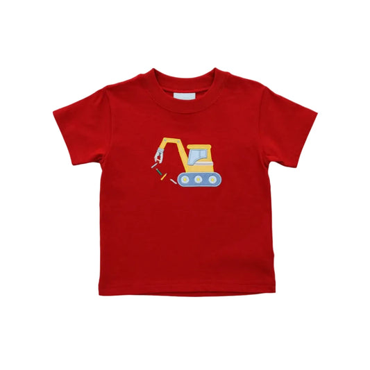 Crane with Crayons Shirt, Red