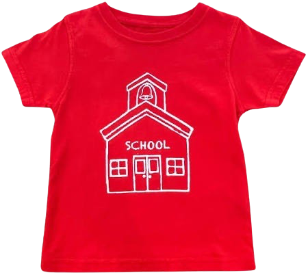 Short Sleeve Red School House T-Shirt