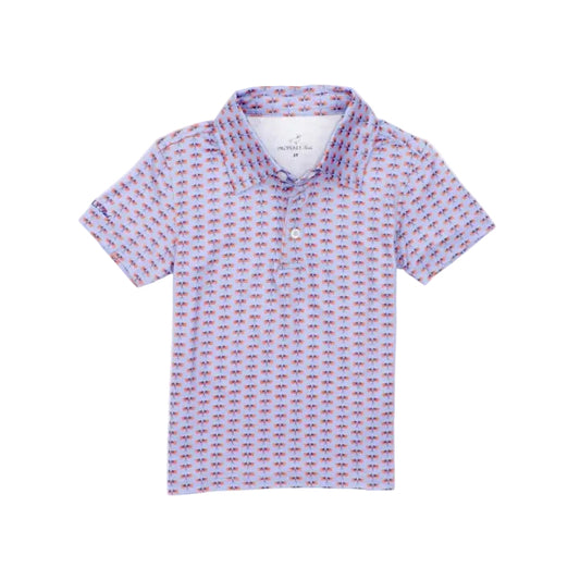 Boys Inlet Polo Freedom Flag