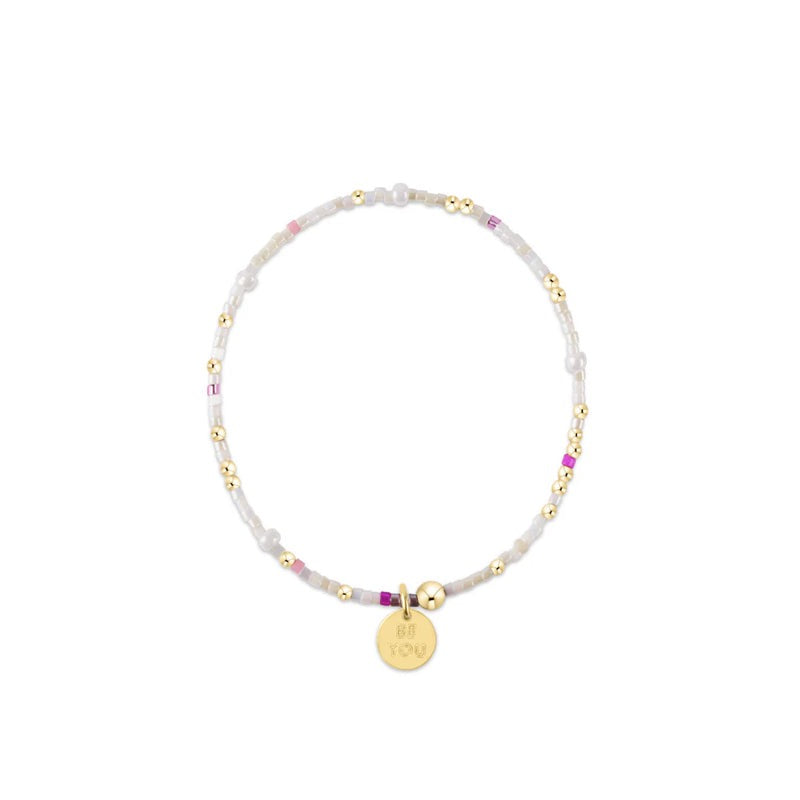 egirl Hope Unwritten Bracelet - Sprinkles On Top - be you. Small Gold Disc