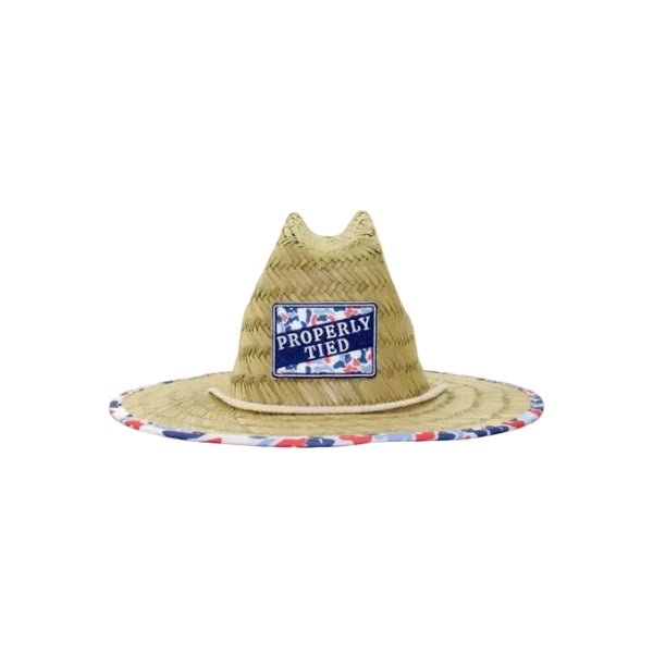 Boys Cabo Straw Hat Americano Camo