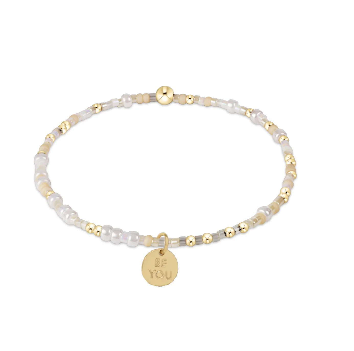 egirl Hope Unwritten Bracelet - Oh Snow You Didn't!  - be you. Small Gold Disc