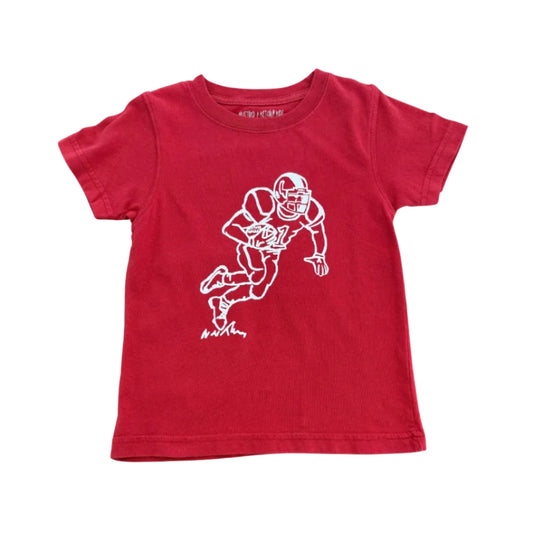 Short-Sleeve Crimson/White Football Player
