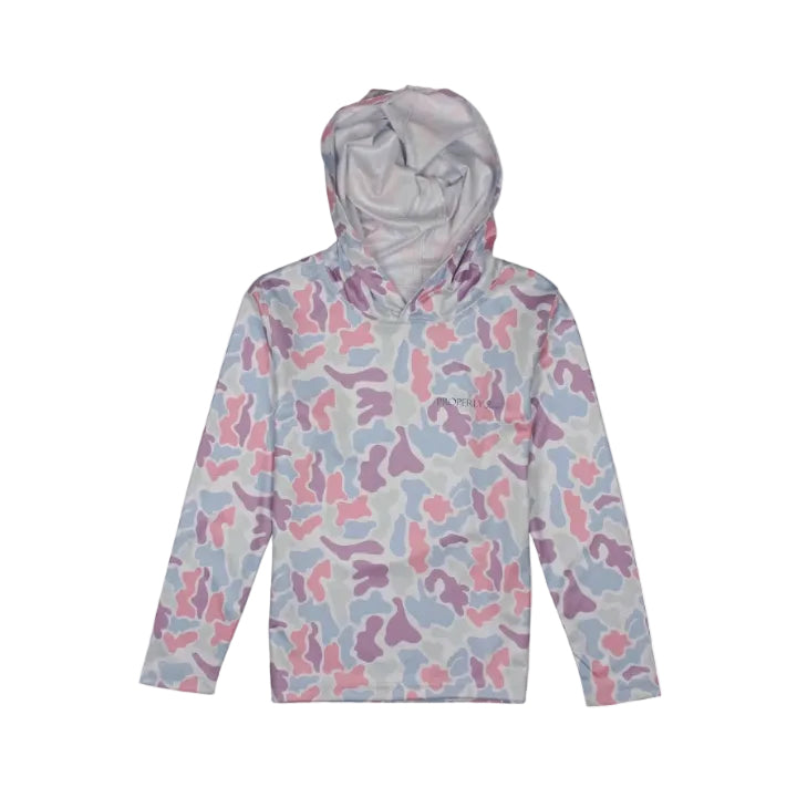 Girls Sportsman Performance Hoodie Cotton Candy Camo