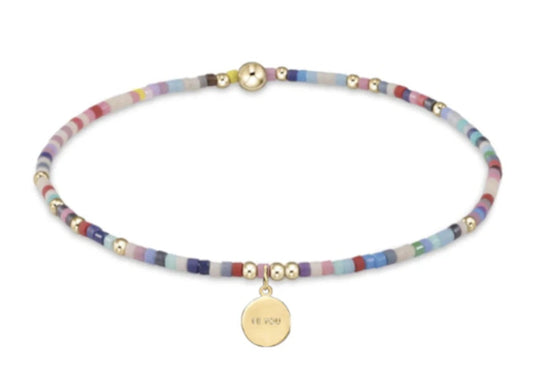 egirl Hope Unwritten Bracelet - Hot Mess  - be you. Small Gold Disc
