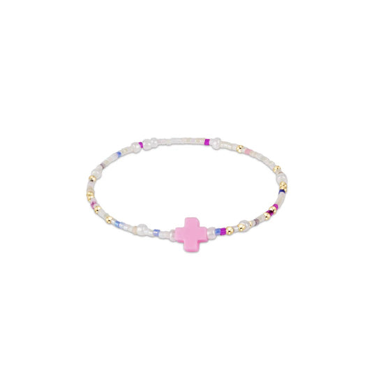 egirl Hope Unwritten Signature Cross Bracelet - With Sprinkles On Top