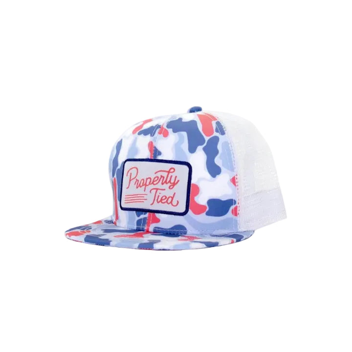 Boys Sportsman Trucker Hat Americana Camo