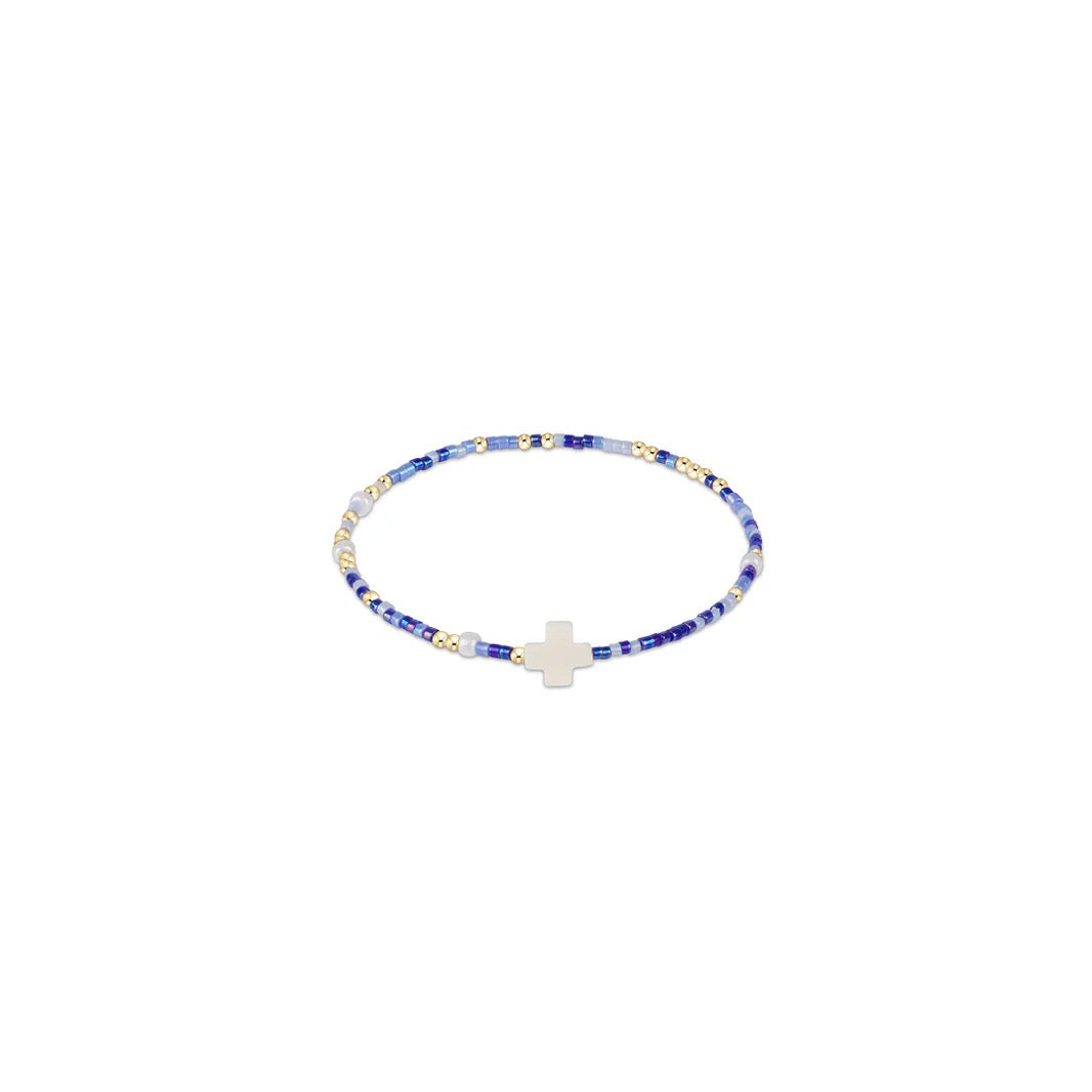 egirl Hope Unwritten Signature Cross Bracelet - Is A Smurf's Butt Blue?