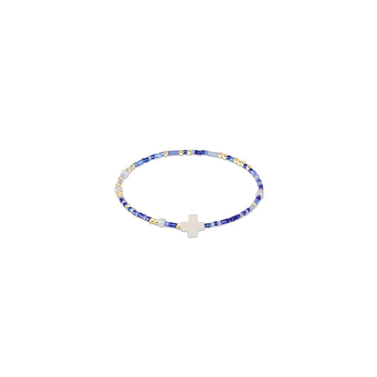 egirl Hope Unwritten Signature Cross Bracelet - Is A Smurf's Butt Blue?
