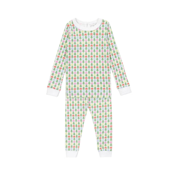 Ava Girls' Pajama Pant Set - Tree Topper Bows
