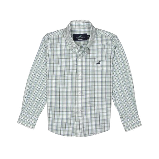 Boys Seasonal Sportshirt Sage Stream