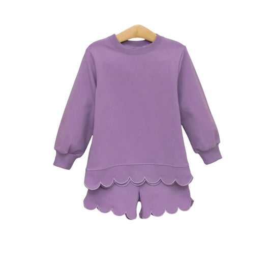 Sophia Scalloped Set- Lavender