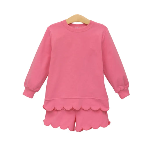 Sophia Scalloped Set- Pink