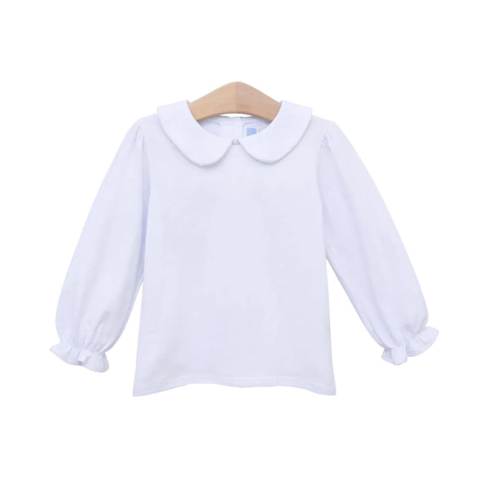 Peter Pan Collar LS Top, Girls