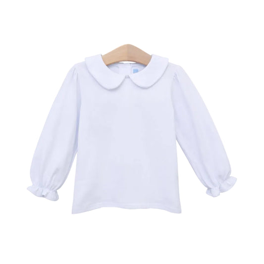 Peter Pan Collar LS Top, Girls