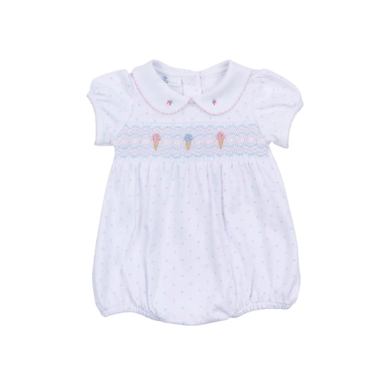 Ice Cream Classics Smocked Collared Bubble